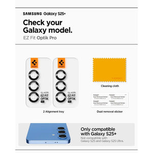 [2 Pack] Samsung S25+ Camera Protector EZ Fit Optik Pro HD
