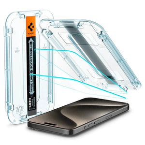[2 Pack] iPhone 15 Pro Max Screen Protector Glas.tR EZ Fit