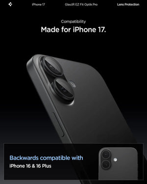[2 Pack] iPhone 17 / 16 Plus / iPhone 16 Camera Lens Protector EZ Fit Optik Pro