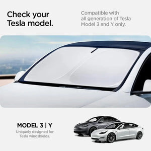 All Tesla Model Y & 3 Front Windshield Sunshade TO260