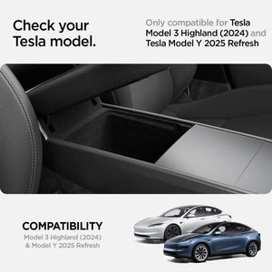 Tesla Model Y (2025) Juniper / Model 3 (2024-2025) Highland Armrest Console Organizer